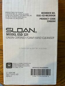 Sloan Esd-321 1500 Ml Foam Hand Soap Refill Cartridge, Pk 2