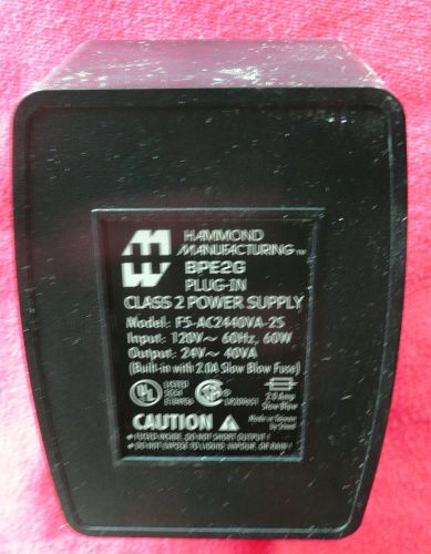 Hammond bpe2g transformer, 40va, 120v, 1x24v model f5-ac24040va-2s for sale