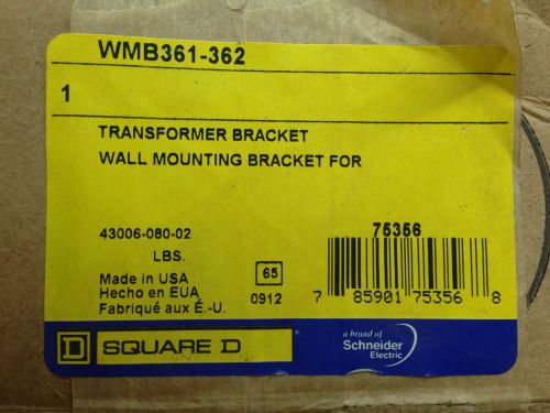 WMB361-362 Square D Transformer Wall Mounting Bracket New in Box
