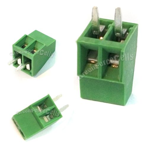 20 pcs 2 pin 2.54mm pcb universal screw terminal block connector 300v 6a gs019s for sale
