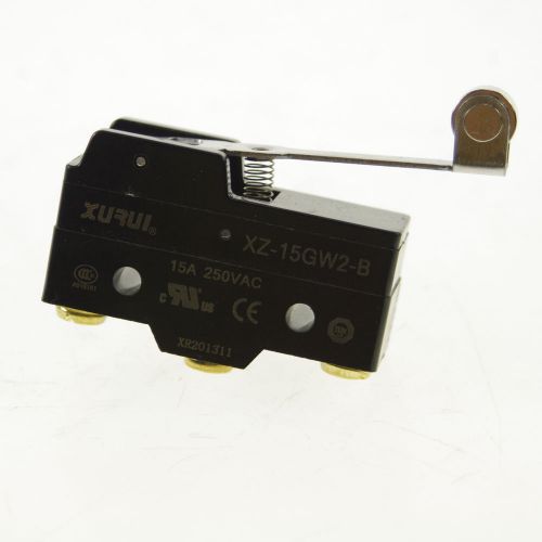 (1) NO+NC Miniature Micro Switch SPDT Hinge Roller Lever Type 15A 125V