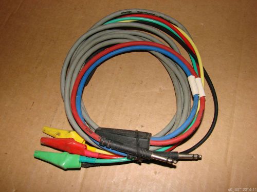 Westek Bantam &#034;Y&#034; DS1 / T1 to Alligator Clips Cable Assembly Test Cord