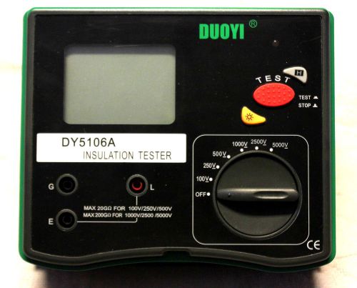 Digital 5000V Multi-range Insulation Resistance Tester Megohmmeter DY5106A