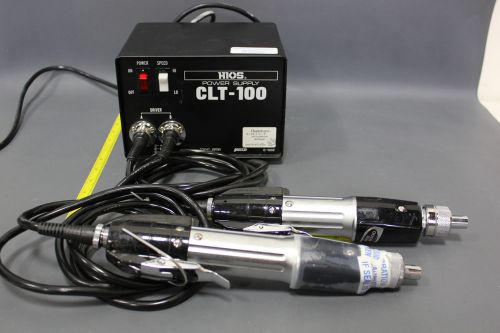 2 hios electric torque screwdrivers w/power supply clt-100 cl-6500 (s1-4-50) for sale