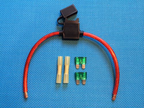 DAIER HEAVY DUTY STD ATC ATO WATER RESISTANT INLINE FUSE HOLDER 8 AWG GAUGE WIRE