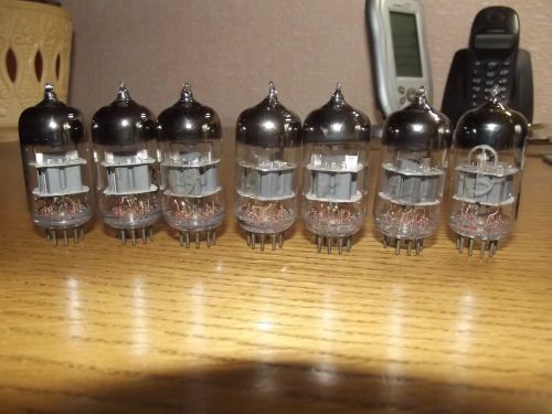 7 X Russian 6N23P / E88CC / 6DJ8 / 6922 tubes TESTED. 1970&#039;s  LOT OF 7.