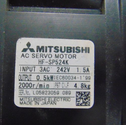 Mitsubishi Servo Motor HF-SP524K, 500 Watt