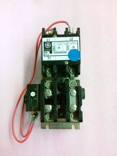 General electric cr354ab2ab3 magnetic control starter contactor 208/240 vac coil for sale