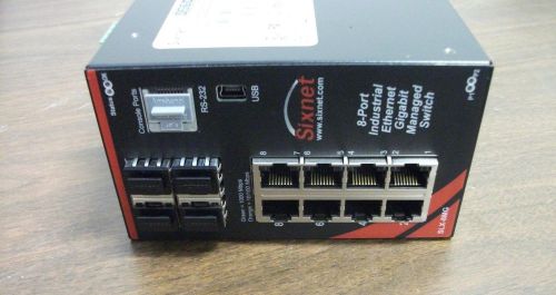 Sixnet slx-8mg-1 managed industrial ethernet switch for sale
