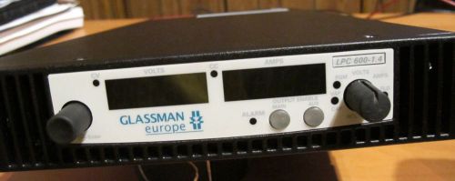 Glassman europe lpc 600-1.4 programmable power supply 0-600v 0-1.4a for sale
