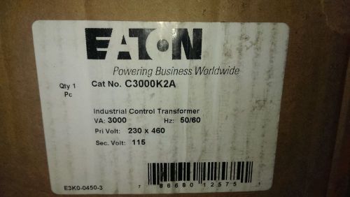 Eaton cutler hammer general purpose transformer mfg # c3000k2a for sale