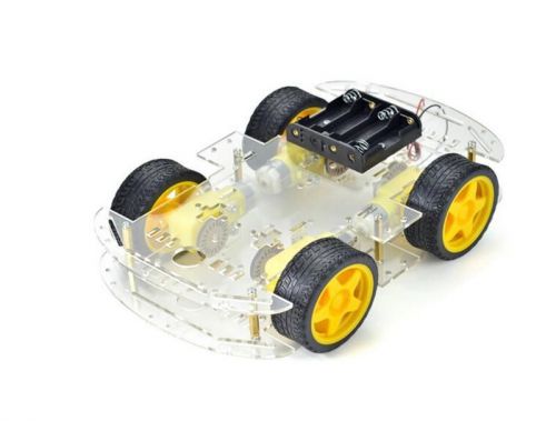 4WD Robot Smart Car Chassis Kits with Speed Encoder DC 3v 5V 6V for Arduin CAF