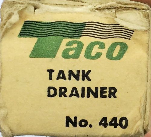 Taco 440 Tank Drainer 1/2&#034; x 1/2&#034; New