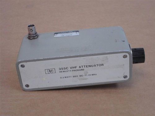 Hewlett Packard  355C  VHF Attenuator 0.5W; 50 OHMs; DC-1000 MHz