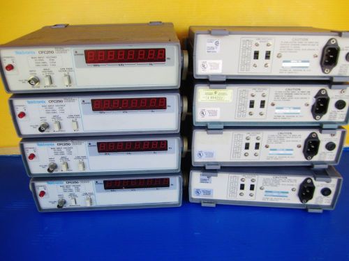 TEKTRONIX CFC250 100MHz FREQUENCY COUNTER - ONE UNIT WITH BROKEN KNOB