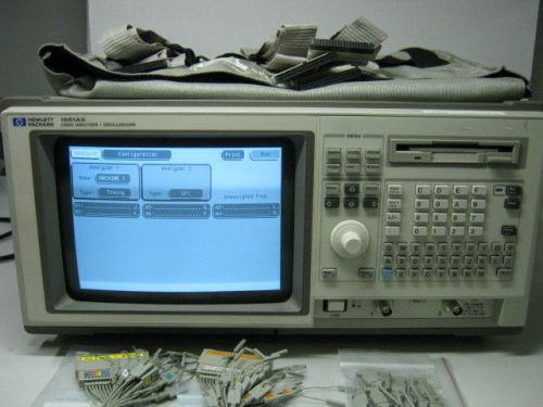 Agilent 1661as 102ch 250/500 mhz w 2chscope tested for sale