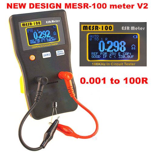MESR-100 Auto Ranging In Circuit ESR Capacitor/Low Ohm Meter Up to 0.01 to 100R
