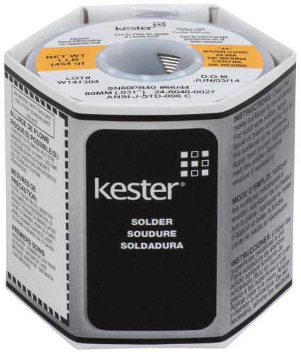 Kester 44 Rosin Core Solder 60/40 .031&#034; 1 lb. Spool 370-080