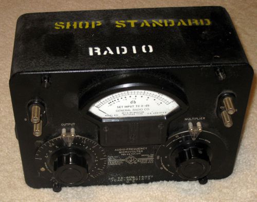 Vintage general radio 546-c audio-frequency microvolter for sale