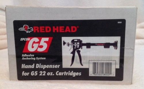 New redhead e! g5 &amp; c6 adhesive anchoring cartridge/dispenser 22 oz cartridges for sale