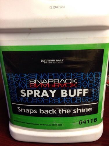 Johnson Wax Snapback Spray Buff Wax 1 Gallon
