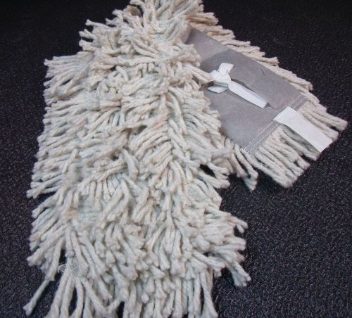 12 lot dust mop head 24&#034; inch industrial disposable cotton mop cleaning pad new for sale