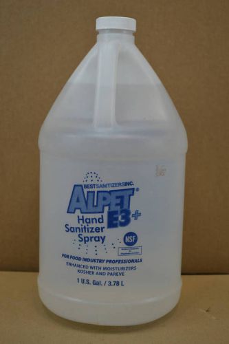 Best Sanitizers SA10014 Alpet E3+ Plus Hand Sanitizer Spray 1 Gallon Bottle