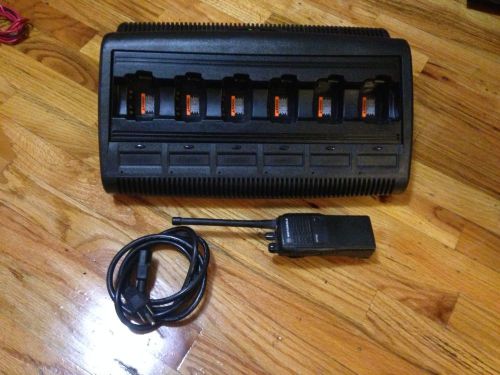 Motorola wpln4197a  6 bay charger and motorola ht750 radio for sale