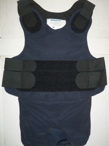 Carrier for kevlar armor- navy blue medium bullet proof vest by body guard new++ for sale