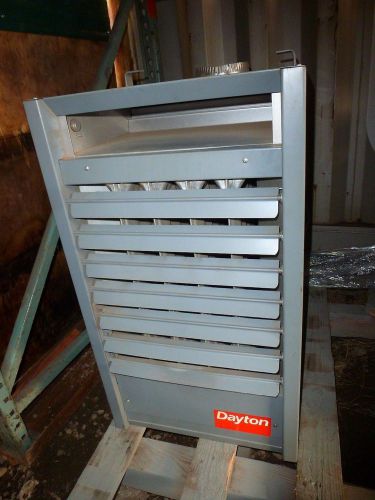 Natural gas unit heater dayton 3e228d 80,000 btuh used good for sale