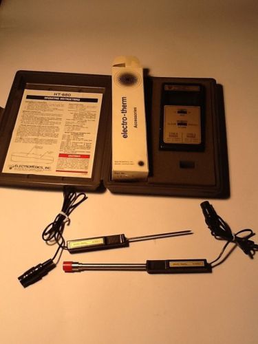 ELECTRO-THERM HT-680 THERMOMETER With 2 PROBE SENSORS 1010.1 and 4022.1 Temp