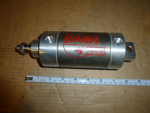 501.5-DXP =#@ BIMBA STAINLESS AIR CYLINDER  APPROX. 2-1/2&#034; BORE 1&#034; STROKE