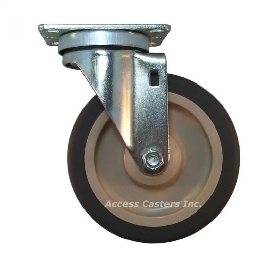 Ac0569-306k cres cor replacement plate swivel caster, tpr wheel for sale