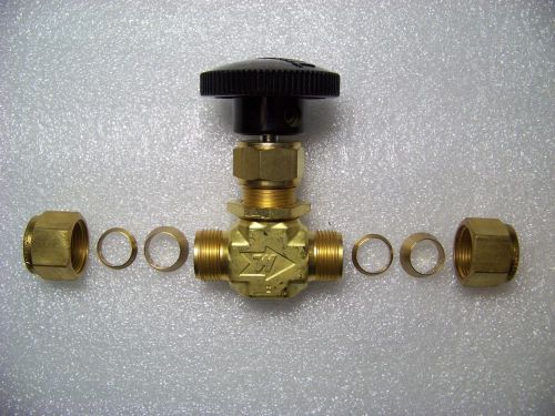 Whitey swagelok b-1vs8 1/2&#034; tube od brass integral bonnet need valve auction for sale