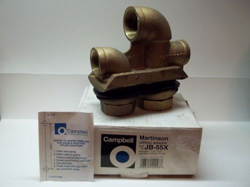 Campbell Martinson Pitless Adapter Part Number JB-55X 1X 1- 1/4&#034;