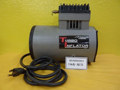 Rietschle thomas 1207pk80 turbo inflator air compressor used tested working for sale