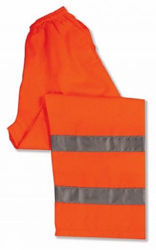 Class E Orange Safety Pants, Polyester, Large, S21 14566
