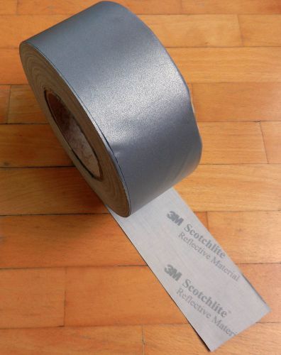 Scotchlite 3M REFLECTIVE SEW ON TAPE 10m.  2,55&#034; or 65mm. W Silver