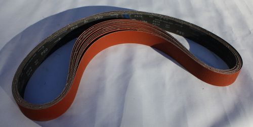 2x72 sanding belt, 80 grit, p976 by sunmight abrasives - lot of 10 belts for sale
