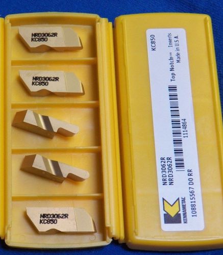 10  Kennametal Carbide Deep Grooving Inserts, NRD3062R   KC850  (MPN 1114864)