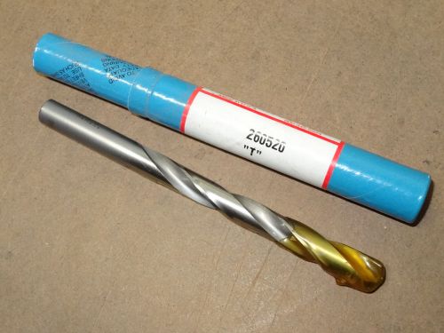 new ROCK RIVER TOOL Letter &#034;T&#034; 2601 Carbide Tipped Jobber Twist Drill 260520