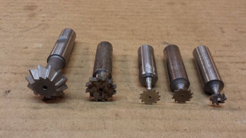 5 Woodruff Keyseat Keyway Cutters Machinist Gunsmith for Milling Machine/Lathe