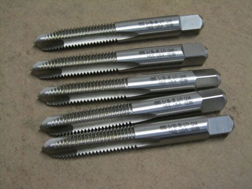 5 new osg 5/16&#034; - 18 unc general purpose spiral point  plug taps hss 7015300 for sale