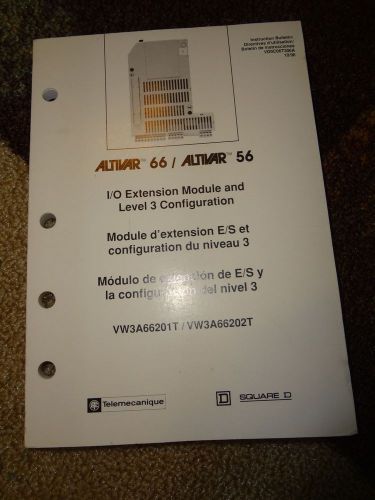Altivar 66 Altivar 56 I/O Extension Module Level 3 Configuration Bulletin Manual