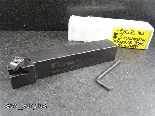 Kennametal indexable threading tool holder model nsr163d 1&#034; shank w/ wrench for sale