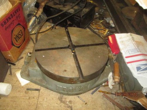 MACHINIST LATHE MILL 12&#034; Troyke  Rotary Table  for Mill