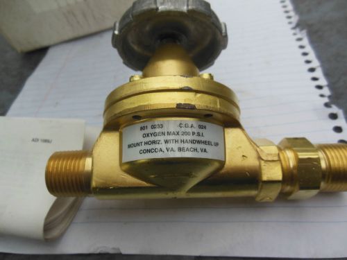 Concoa 1/2&#034; station outlet valve 801 0233 C.G.A. 024 quantity 3