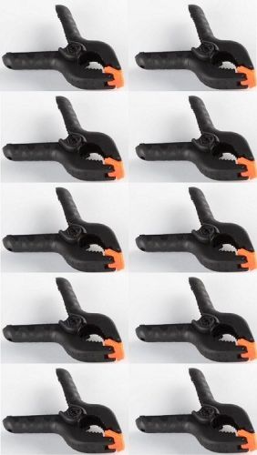 (10) 4&#034; Plastic Spring Clamps Clip Soft Nose Woodworking Hobby Blanket Tent Fort