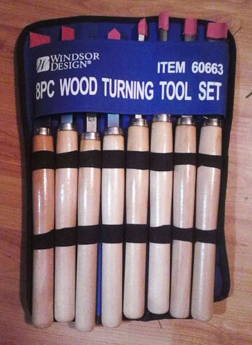 8-pc Windsor Design Lathe Turning Tool Kit # 60663