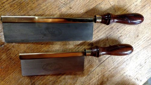 Crown Gent &amp; Dovetail Saw set with Rosewood Handles